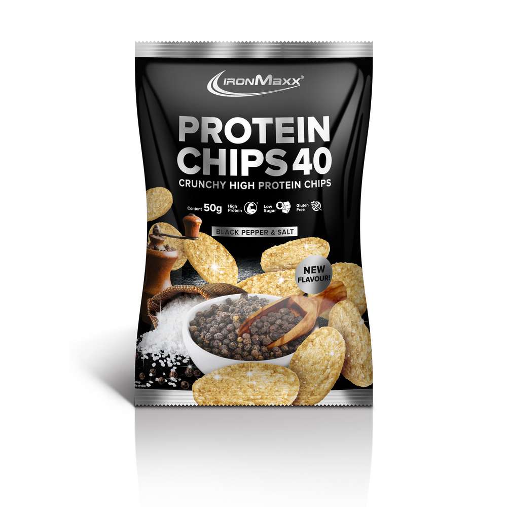 Produktabbildung IronMaxx Protein Chips, Salt & Pepper