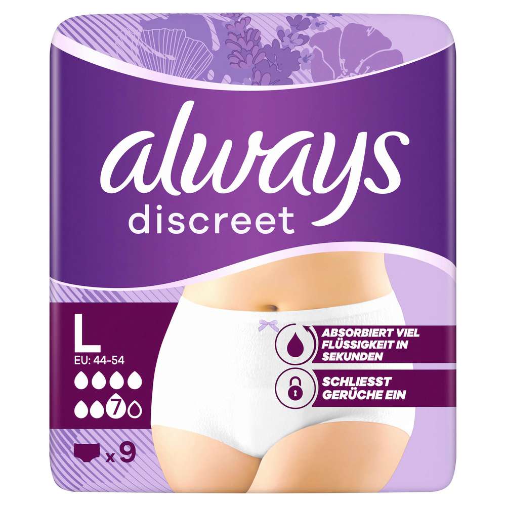 Produktabbildung Always Inkontinenz-Pants Discreet Plus Gr. L