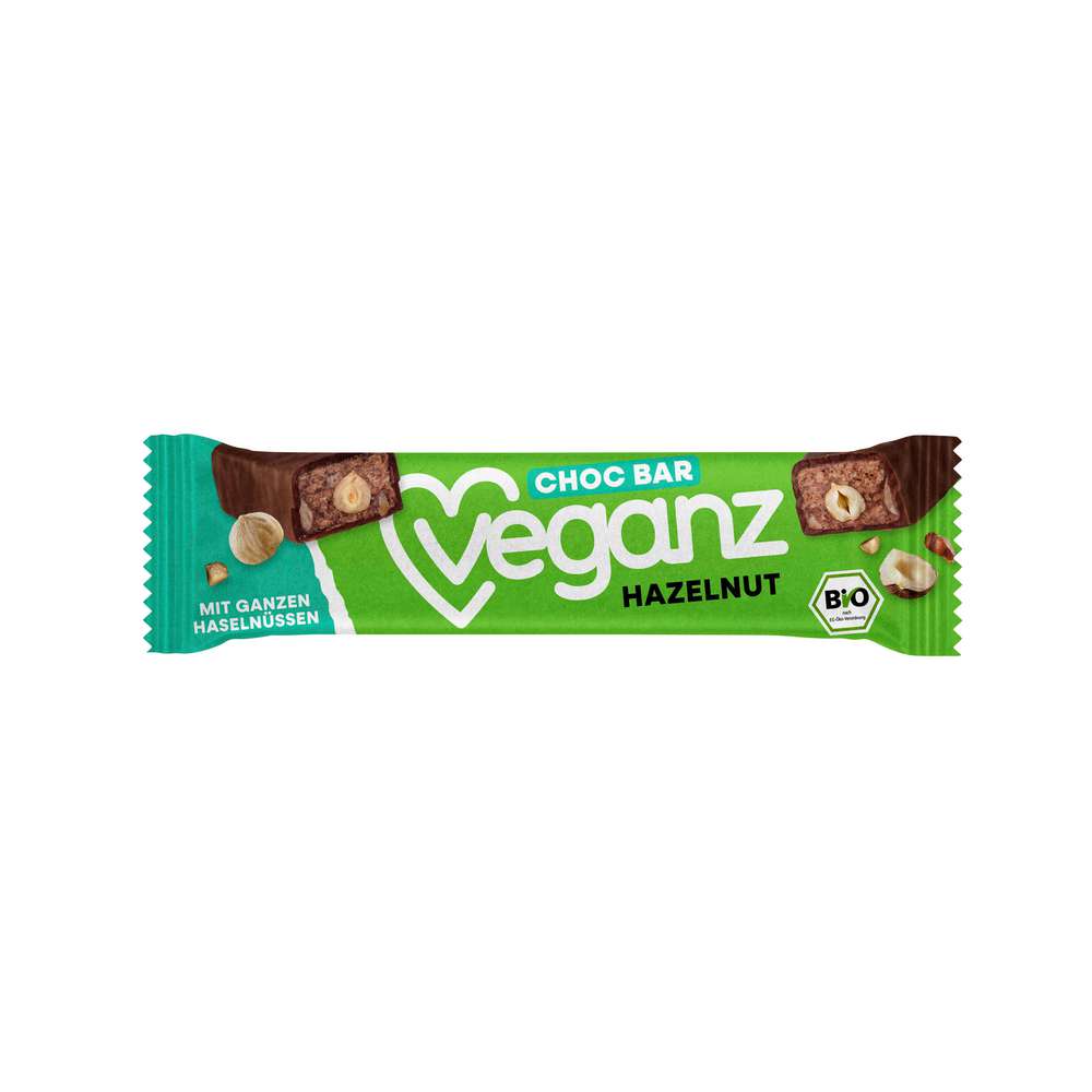 Produktabbildung Veganz Bio Schokoriegel, Haselnuss