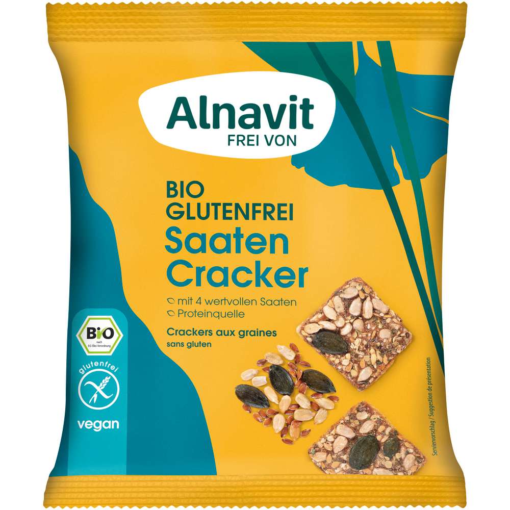 Produktabbildung Alnavit Bio Saaten Cracker glutenfrei