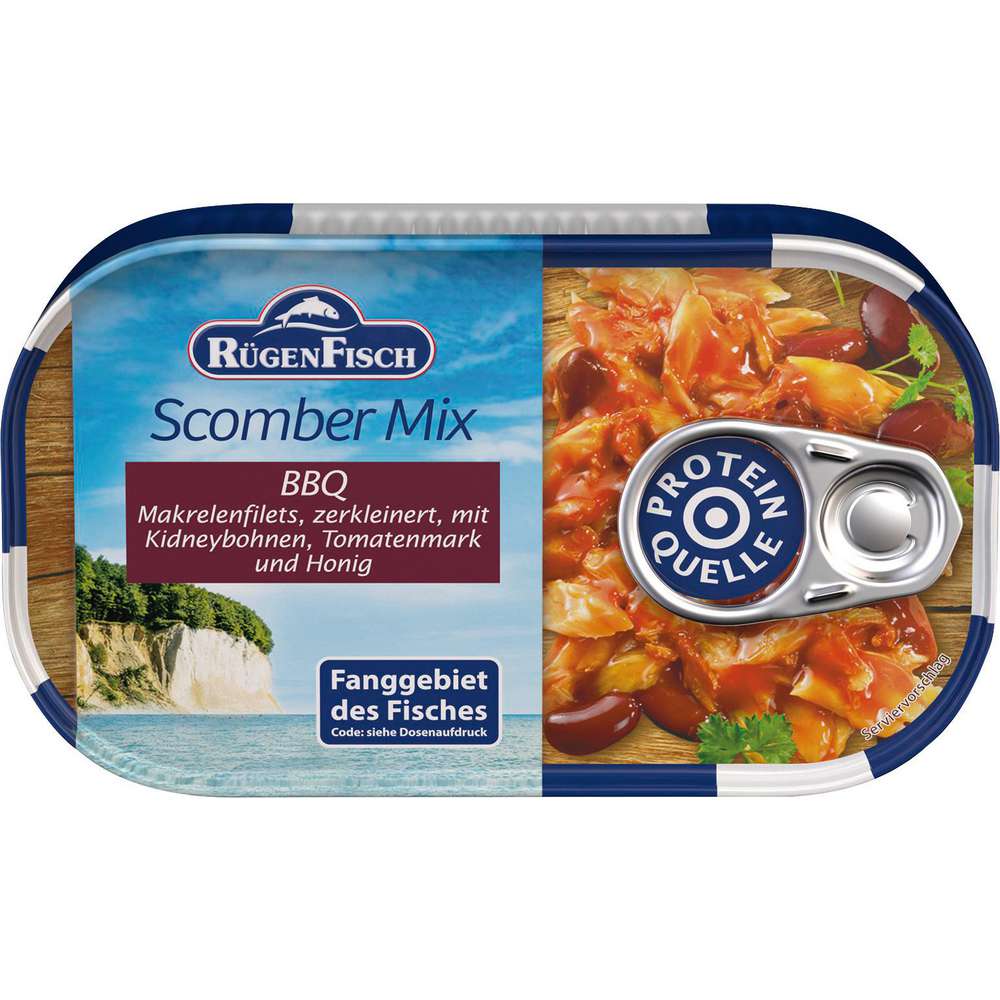 Produktabbildung Rügenfisch Scomber Mix BBQ, Makrelenfilets 