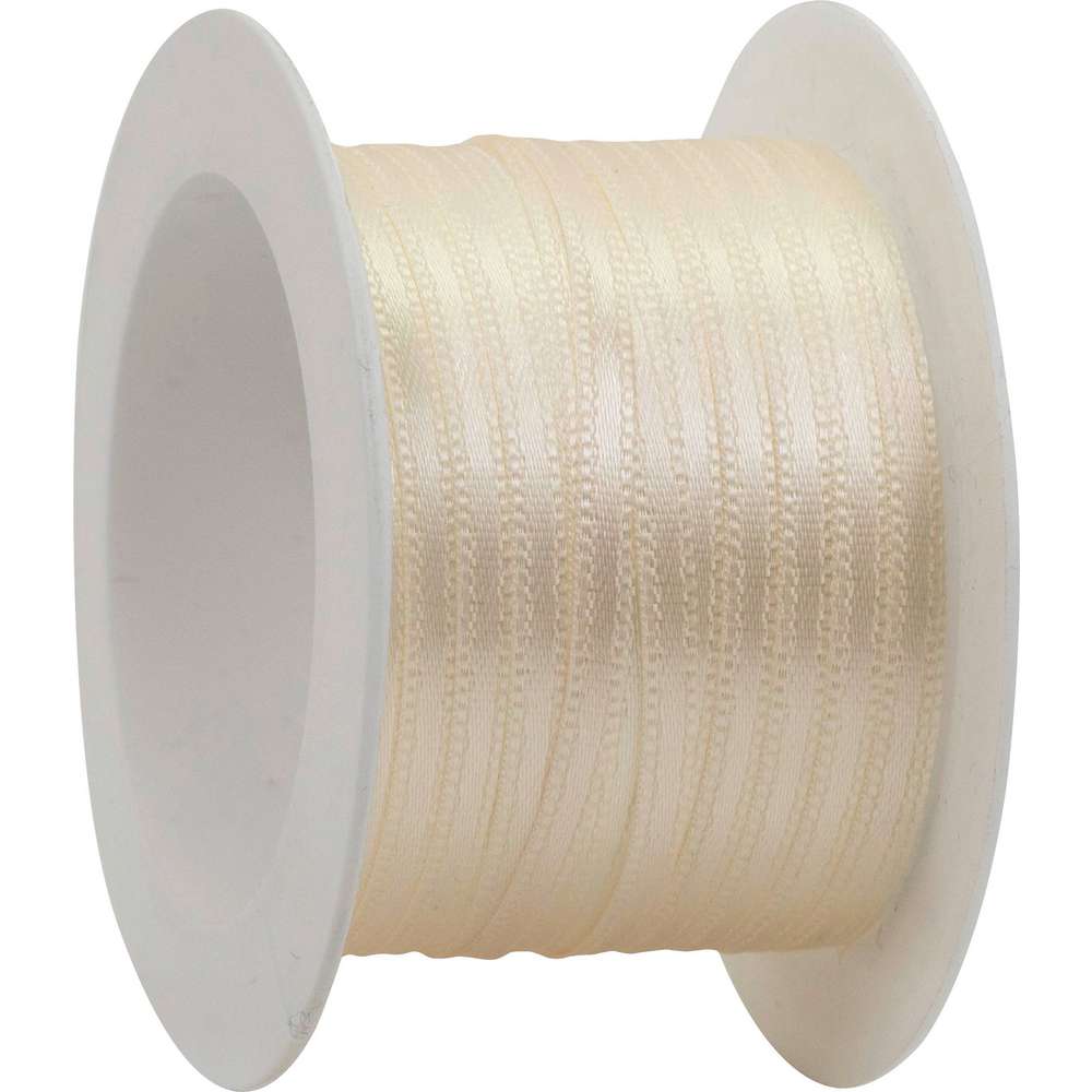 Produktabbildung Braun+Company Geschenk-Band schmal, creme 10m