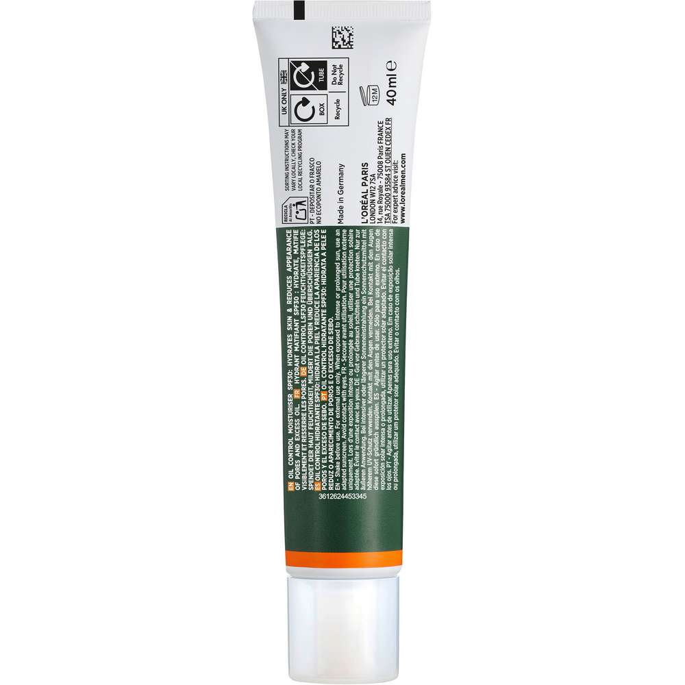 Produktabbildung L´Oreal Men Expert Derma Control Feuchtigkeitspflege LSF30