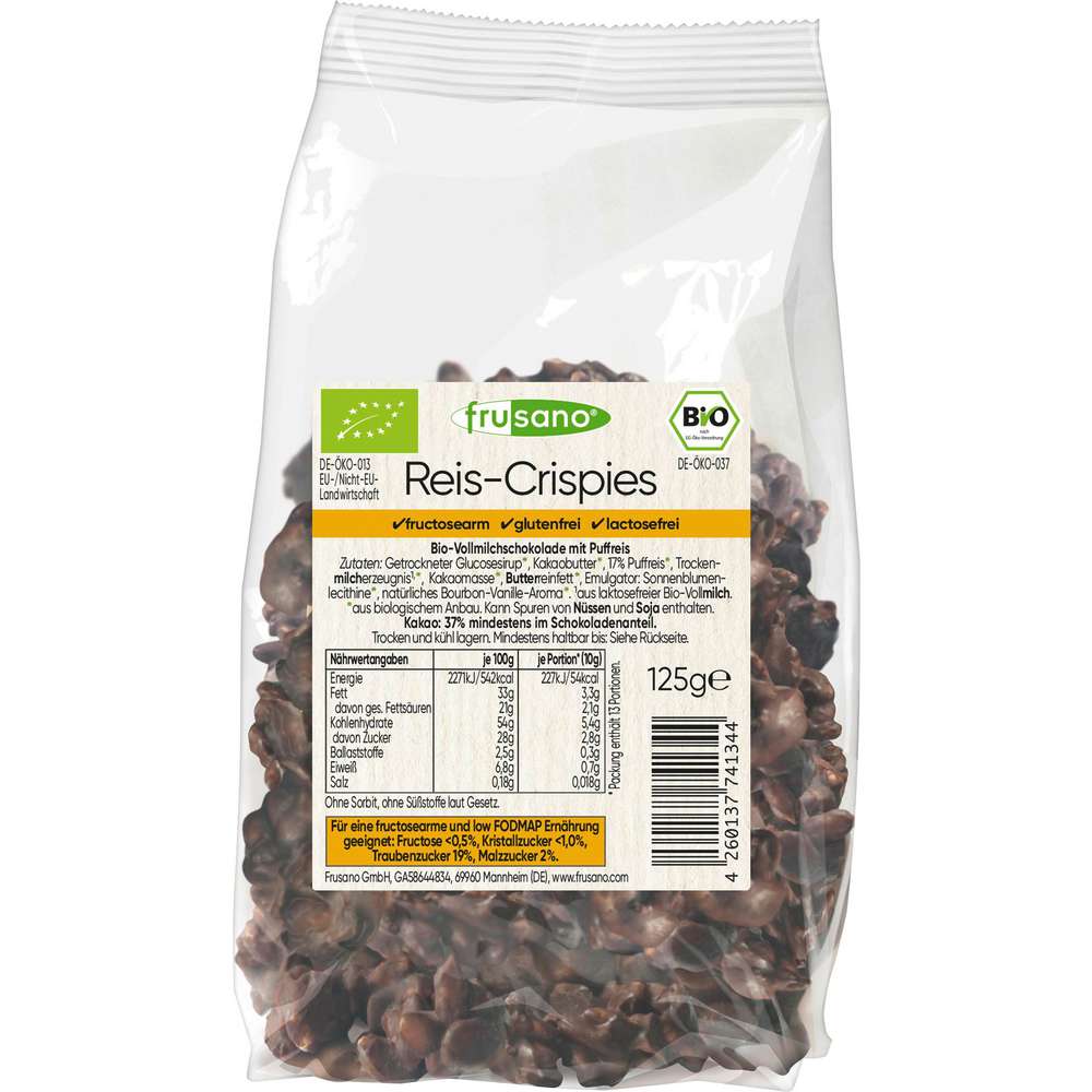 Produktabbildung Frusano Bio Reis-Crispies