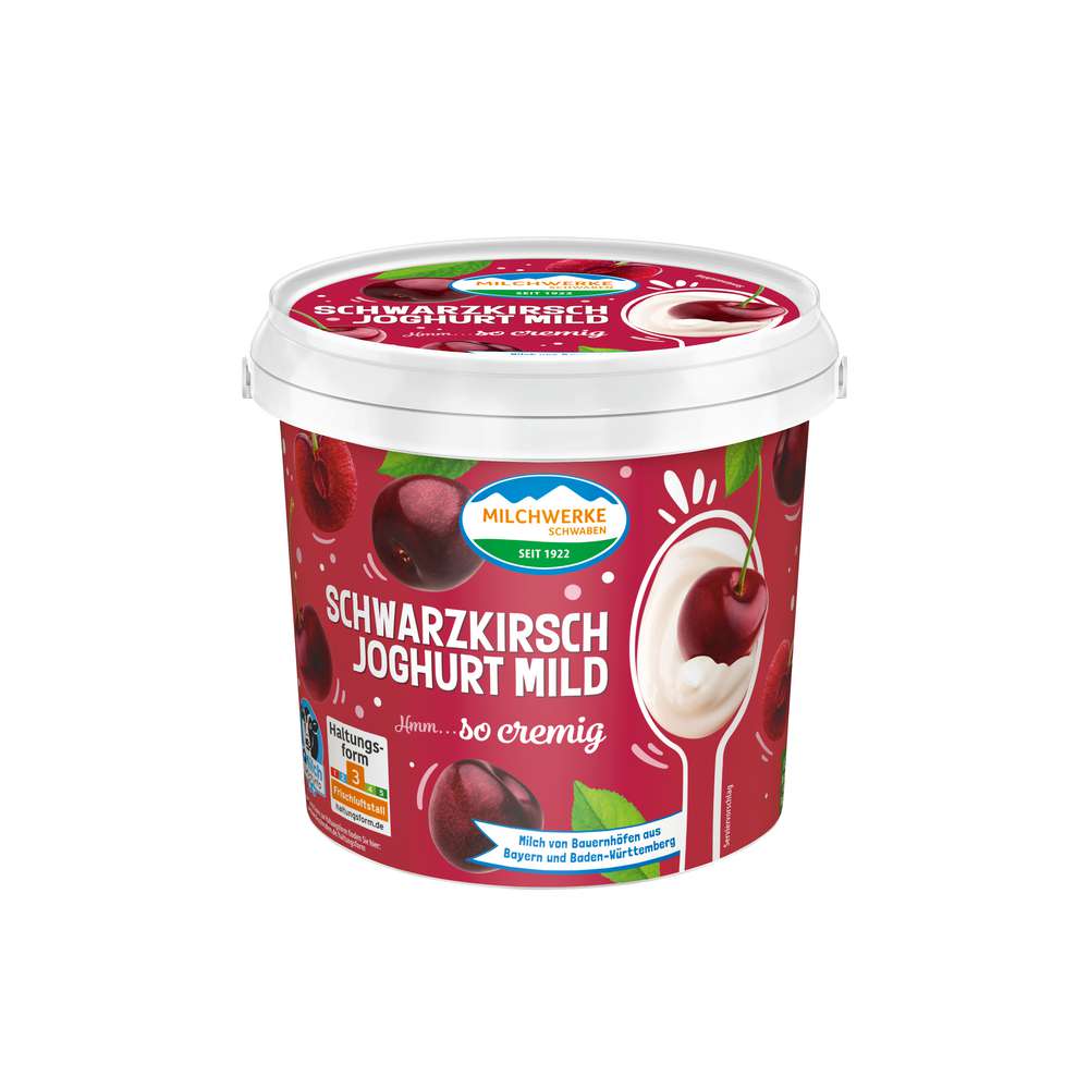 Produktabbildung Milchwerke Schwaben Fruchtjoghurt, Schwarzkirsche