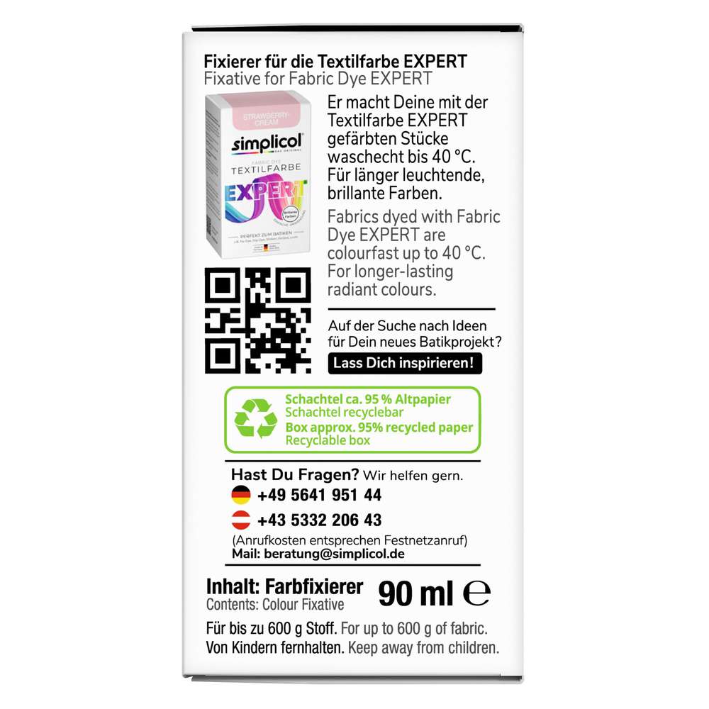 Produktabbildung simplicol Farb-Fixierer Textilfarbe, Expert