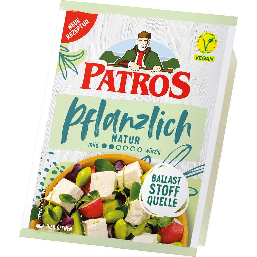 Produktabbildung Patros Käseersatz Pflanzlich, Vegan