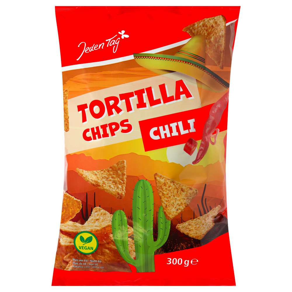 Produktabbildung Jeden Tag Tortilla Chips, Chili