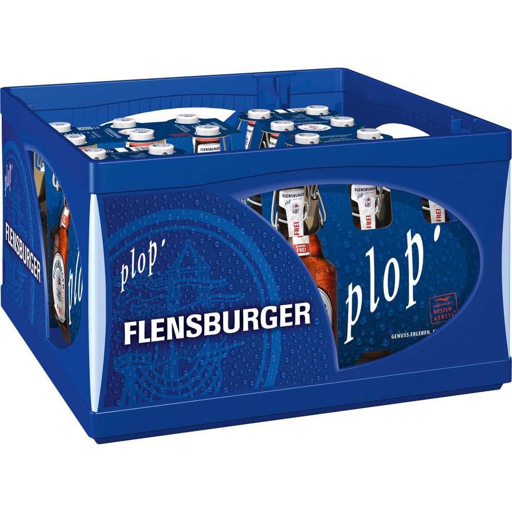 Produktabbildung Flensburger Pilsener Bier, alkoholfrei (4x Träger in der Kiste zu je  6x 0,330 Liter)