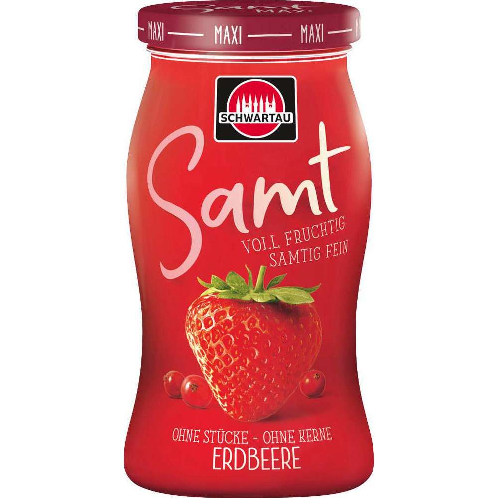 Produktabbildung Schwartau Fruchtaufstrich Samt, Erdbeere