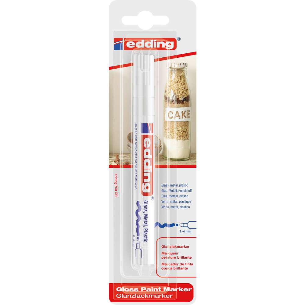 Produktabbildung Edding Glanzlackmarker 750, weiß