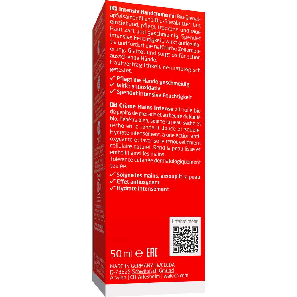 Produktabbildung Weleda Intensiv Handcreme Granatapfel