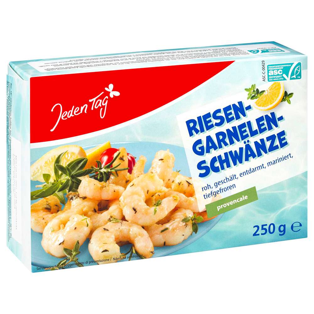 Produktabbildung Jeden Tag Riesengarnelen provencal ASC, tiefgekühlt