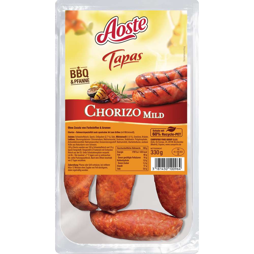 Produktabbildung Campofrio Chorizo Griller, Mild