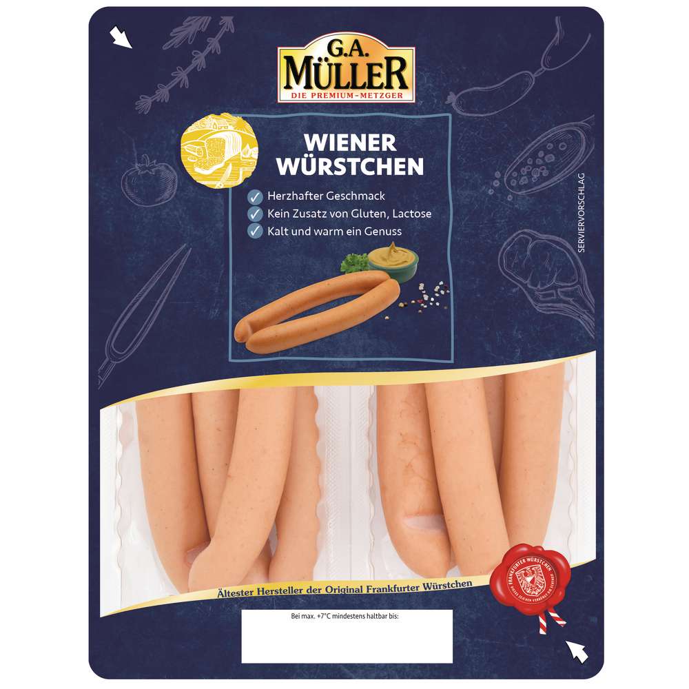 Produktabbildung G.A. Müller Wiener Würstchen