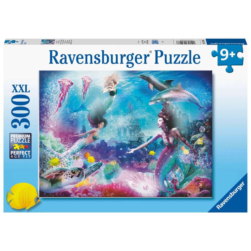 Produktabbildung Ravensburger Puzzle 300 Teile, Im Reich der Meerjungfrauen