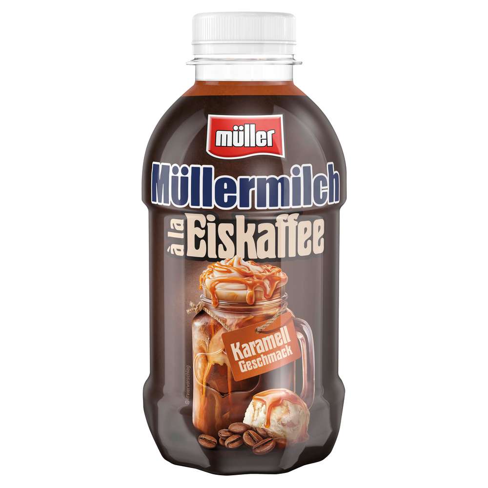 Produktabbildung Müller Müllermilch a la Eiskaffee Karamell Geschmack