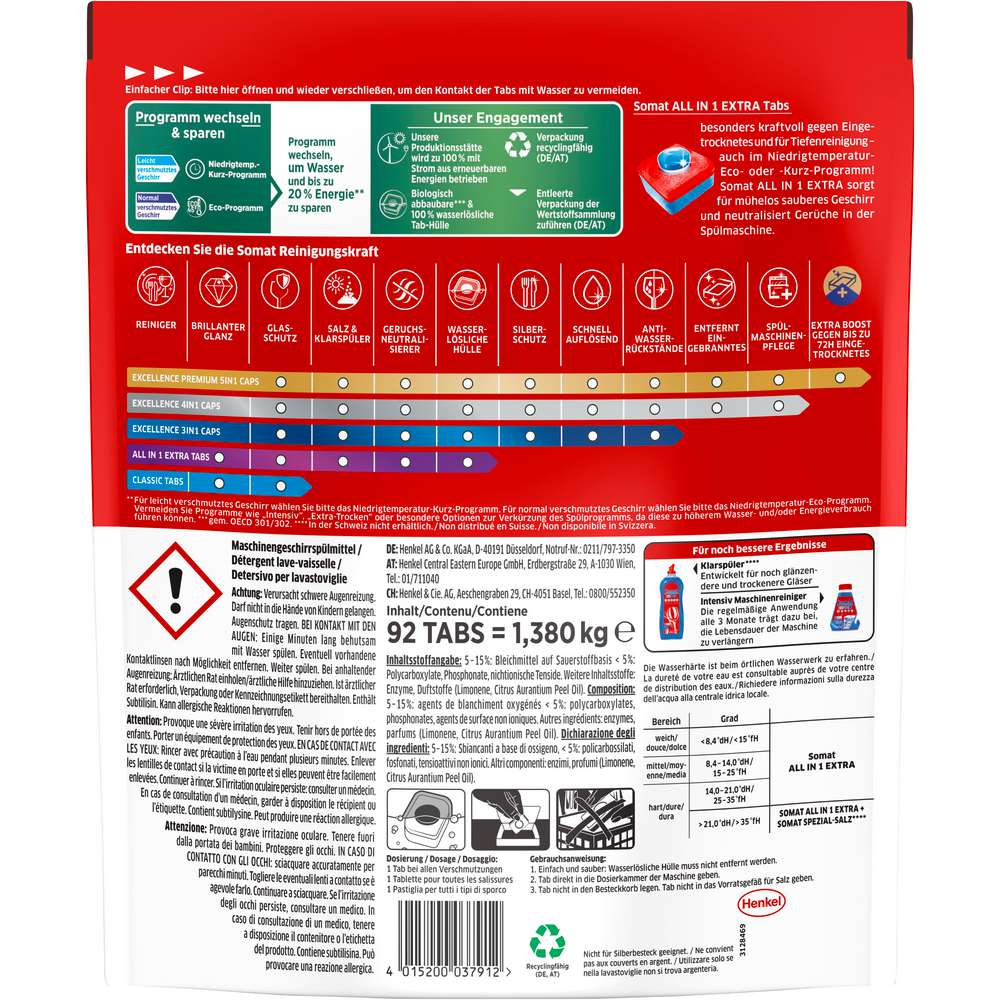 Produktabbildung Somat Spülmaschinen-Tabs All in 1 Extra