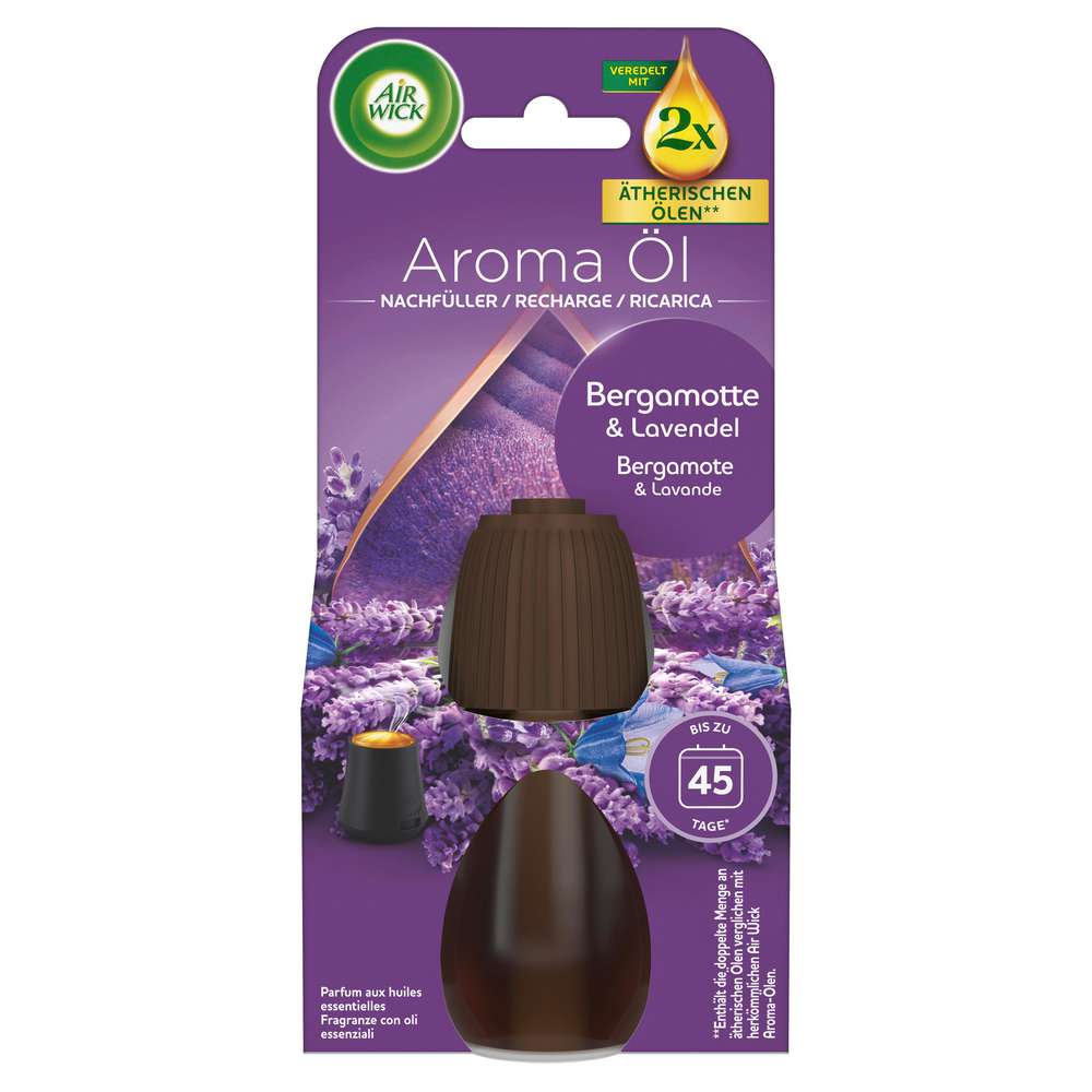 Produktabbildung Air Wick Aroma-Öl Flakon Nachfüller, Bergamotte & Lavendel