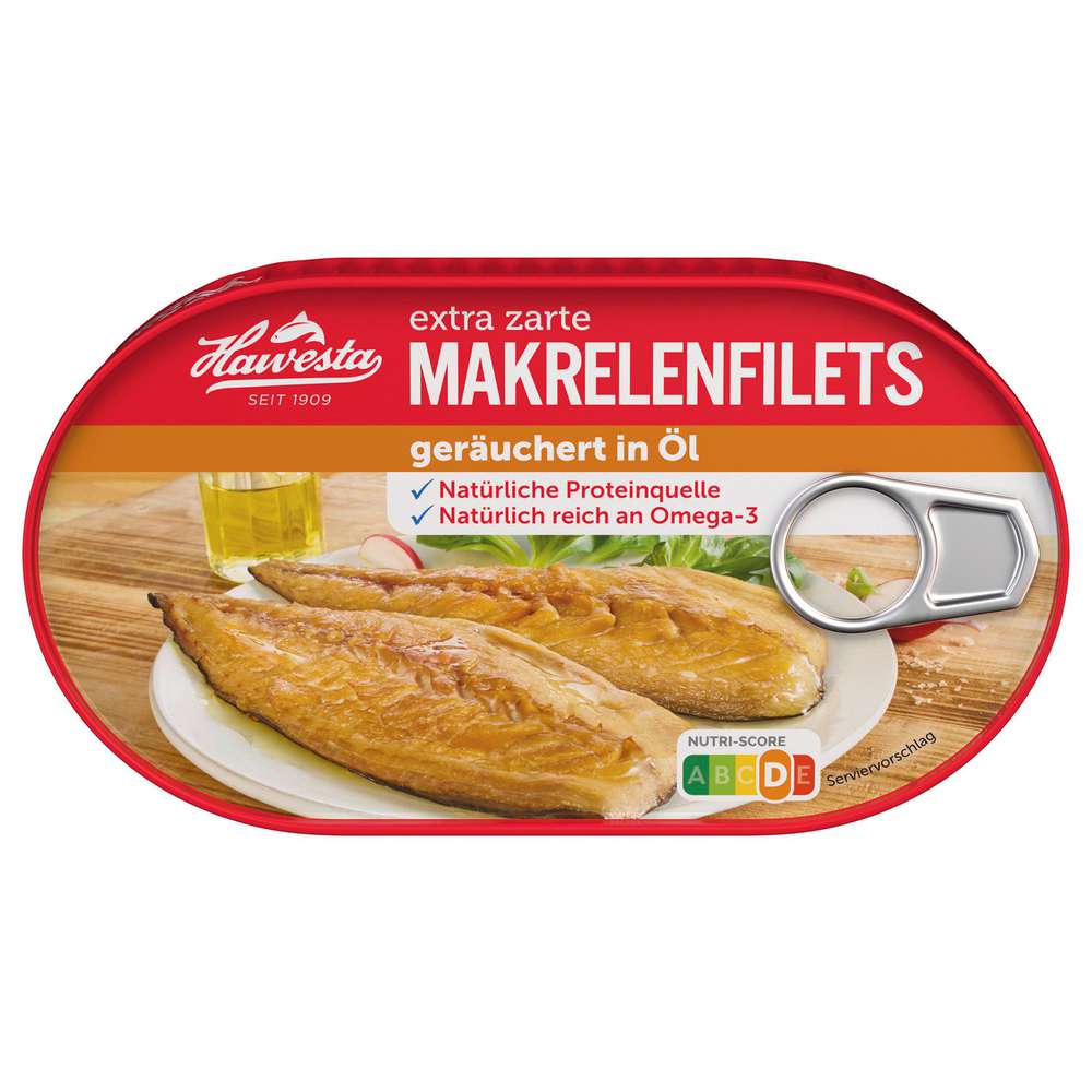 Produktabbildung Hawesta Makrelenfilet, Natur
