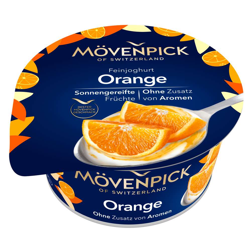 Produktabbildung Mövenpick Feinjoghurt, Orange