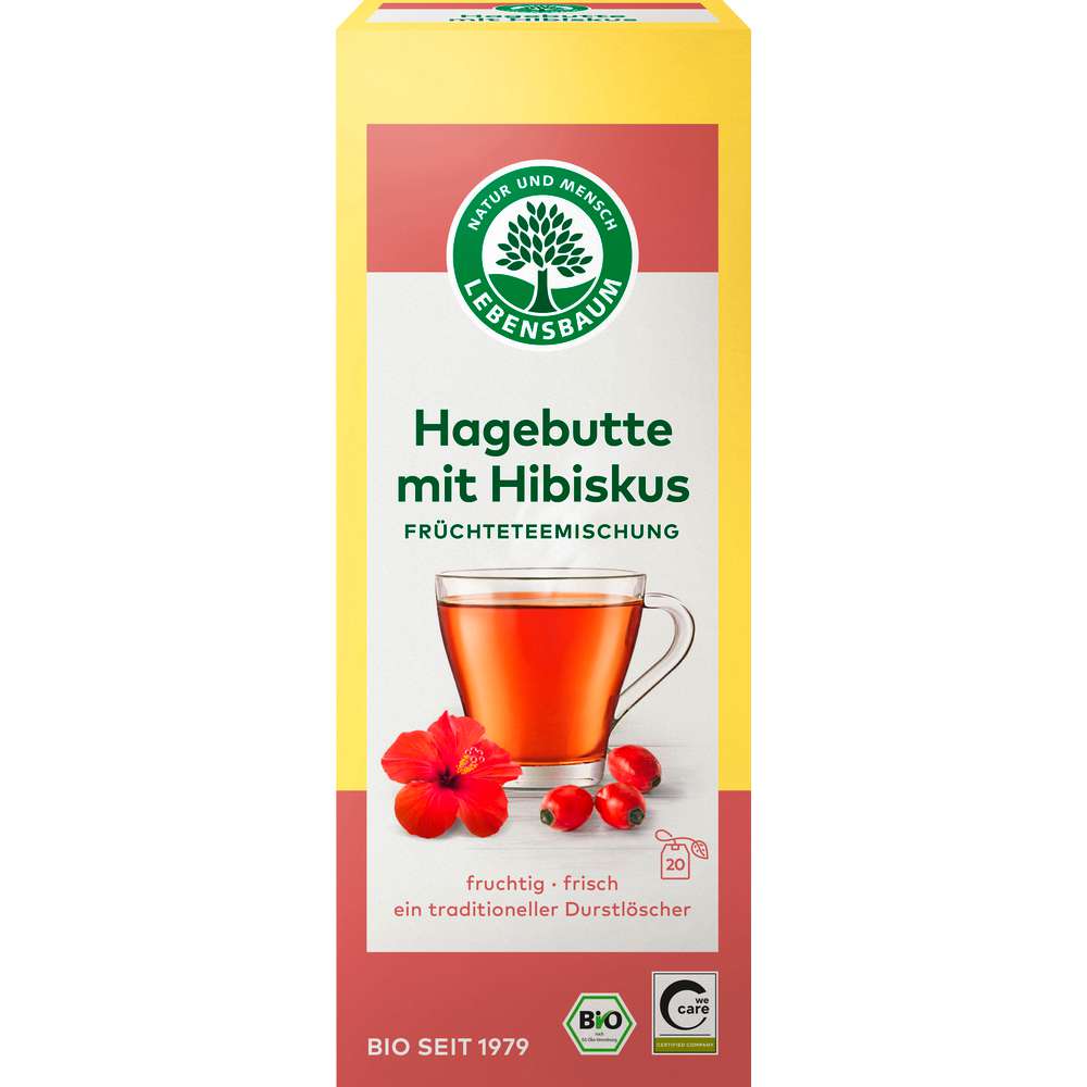 Produktabbildung Lebensbaum Bio Früchtetee, Hagebutte mit Hibiskus