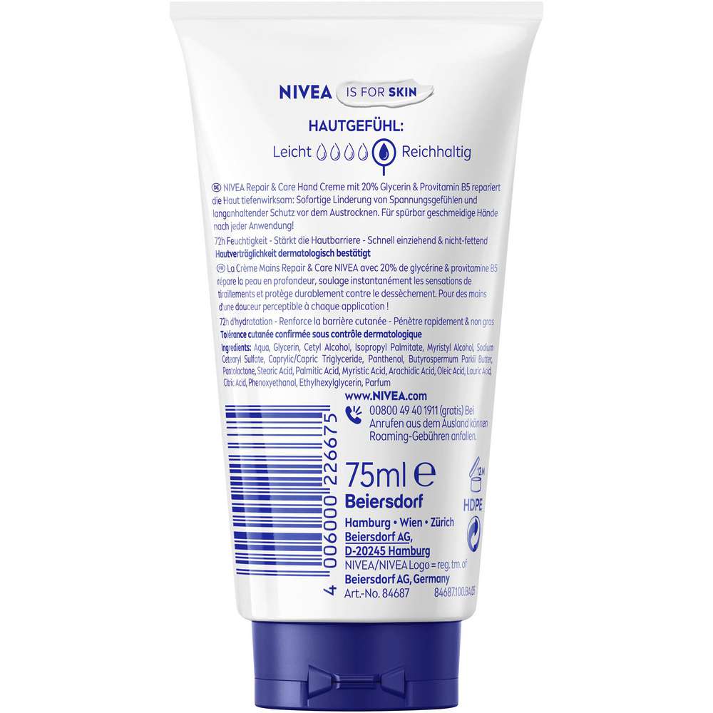 Produktabbildung Nivea Handcreme 3in1 Repair