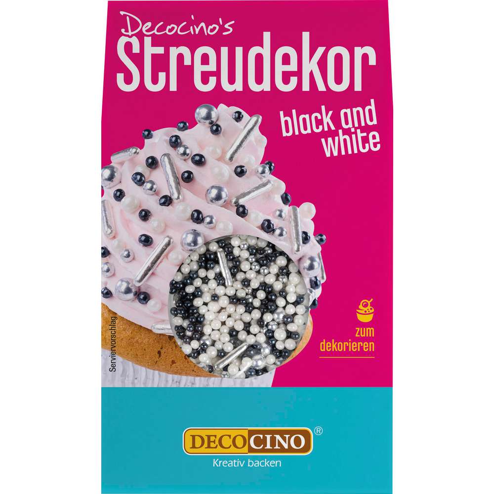 Produktabbildung Decocino Kuchen Deko, Black and White