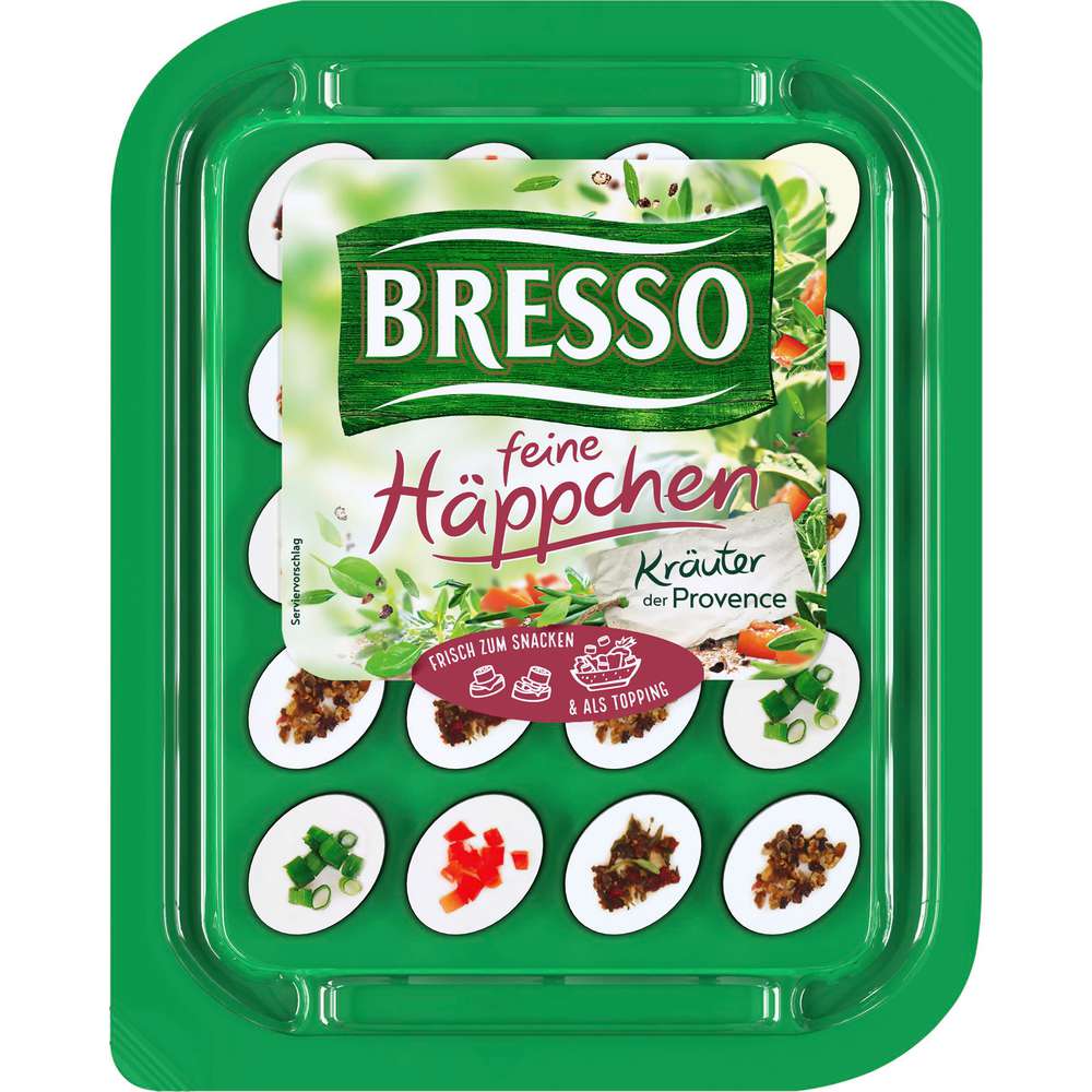 Produktabbildung Bresso Frischkäse Häppchen, Kräuter