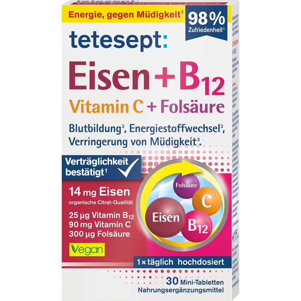 Produktabbildung tetesept Eisen +B12+C+Folsäure