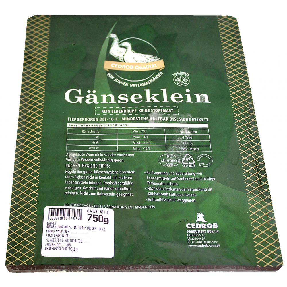 Produktabbildung keine Marke Cedrob  Polnisches Gänseklein, 750 g