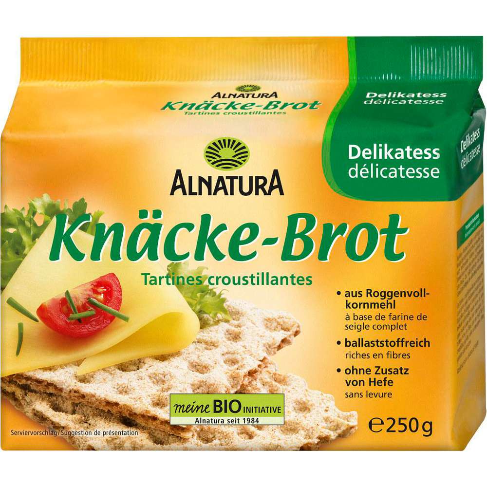 Produktabbildung Alnatura Bio Knäckebrot, Delikatess