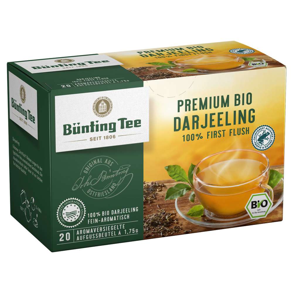 Produktabbildung Bünting Tee Bio Schwarztee, Darjeeling