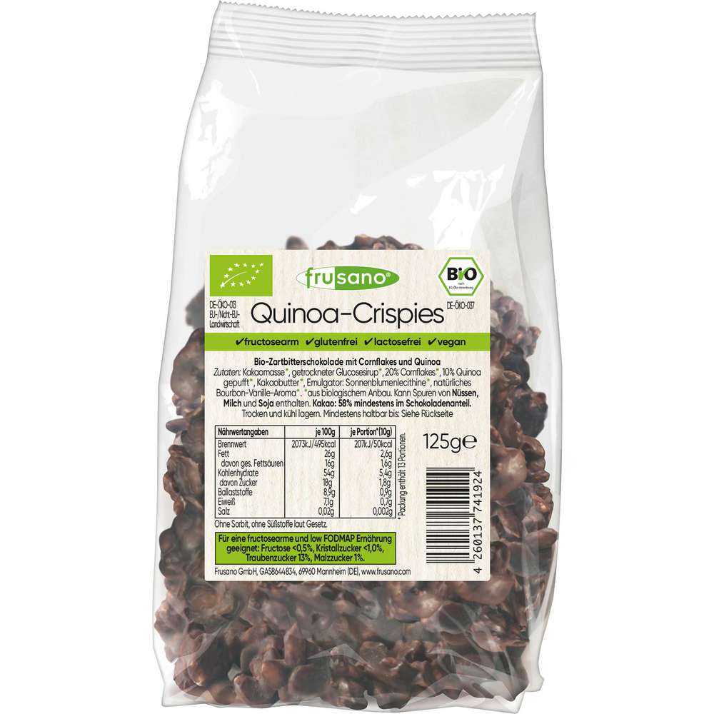 Produktabbildung Frusano Bio Quinoa-Crispies
