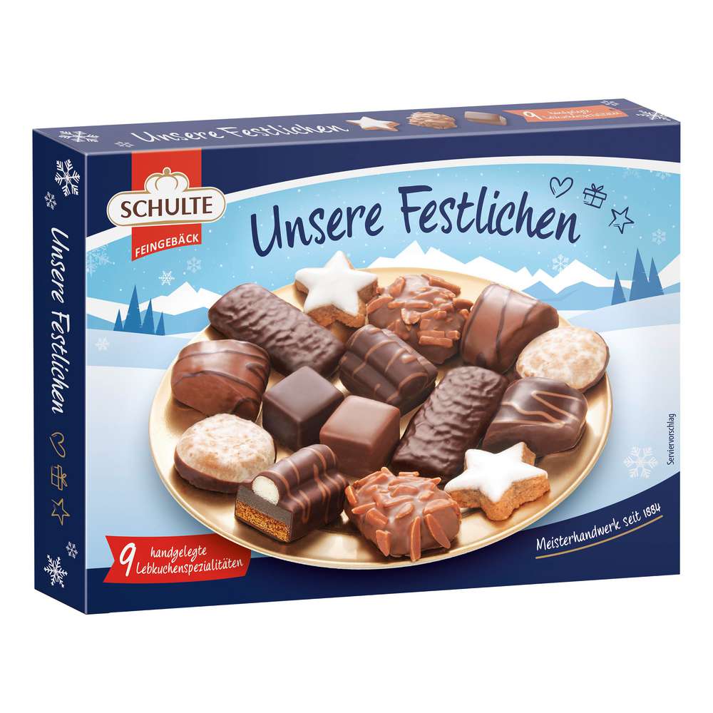 Produktabbildung Schulte Lebkuchenspezialitäten Unsere Festlichen
