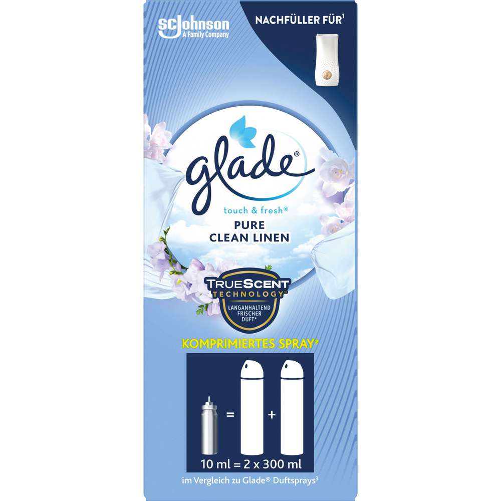 Produktabbildung Glade Lufterfrischer Touch & Fresh Nachfüller, Pure Clean Linen