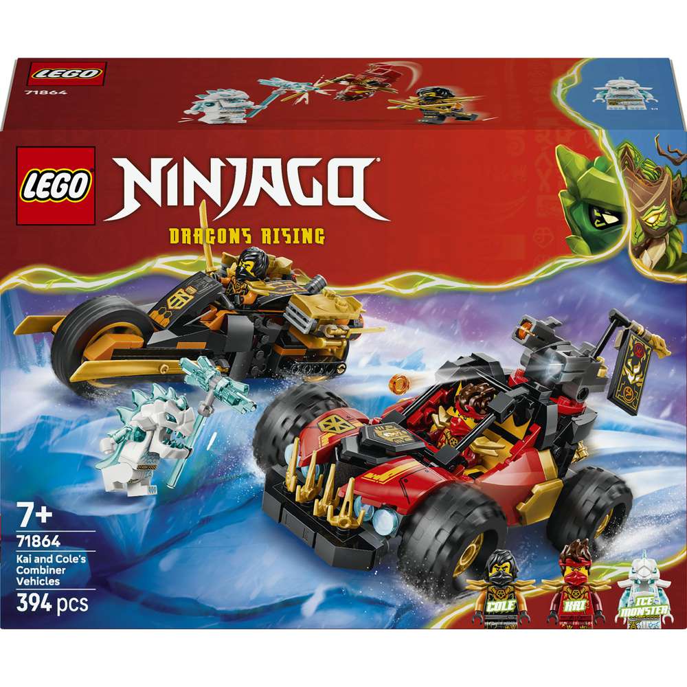 Produktabbildung Lego LEGO NINJAGO Kais und Coles Kombi-Flitzer 71864