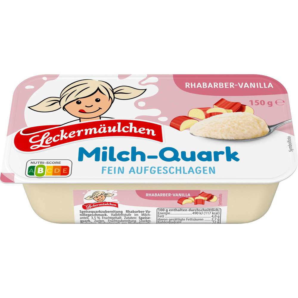 Produktabbildung Leckermäulchen Milch-Quark, Rhabarber-Vanilla