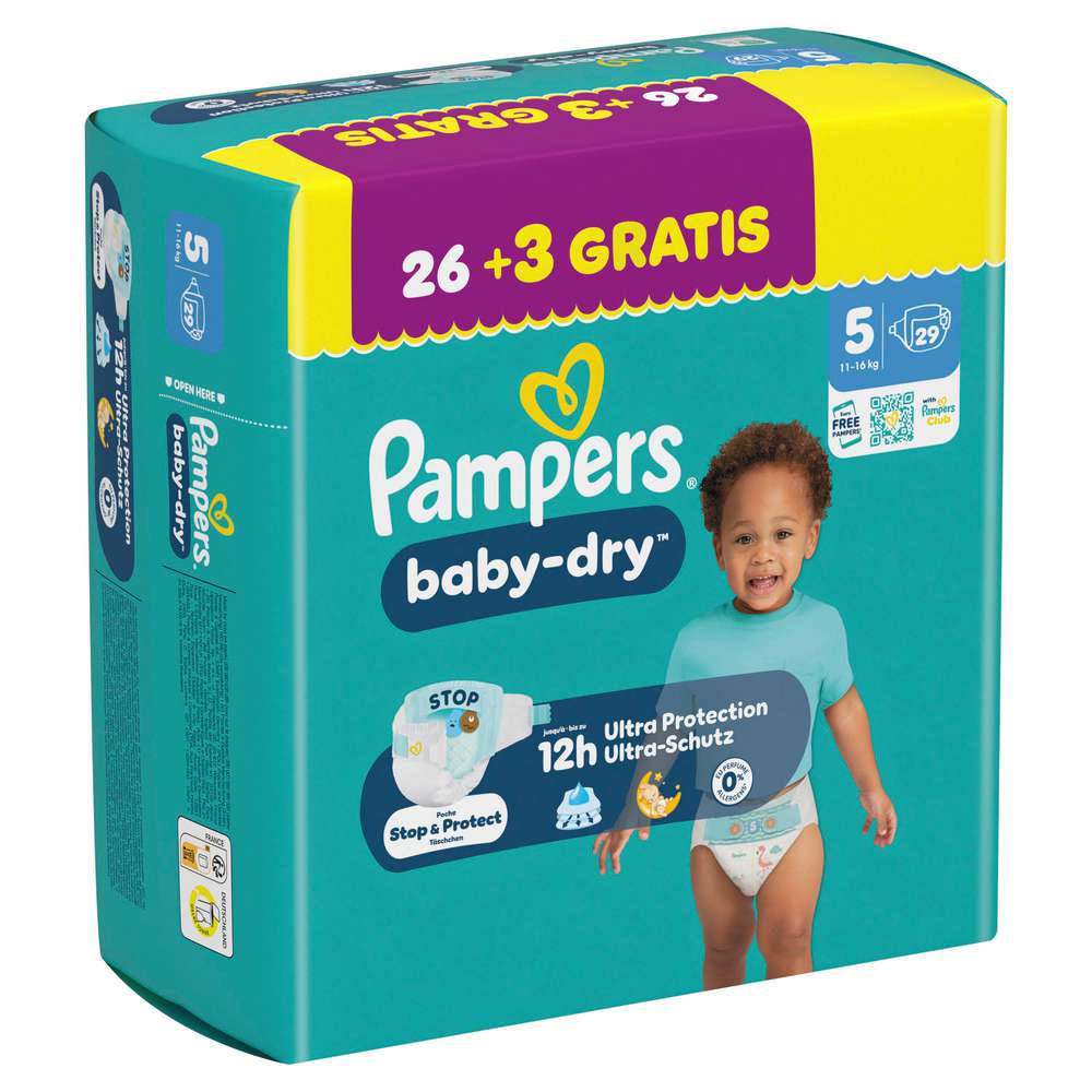 Produktabbildung Pampers Windeln Baby Dry Gr. 5 Junior 11-16 kg