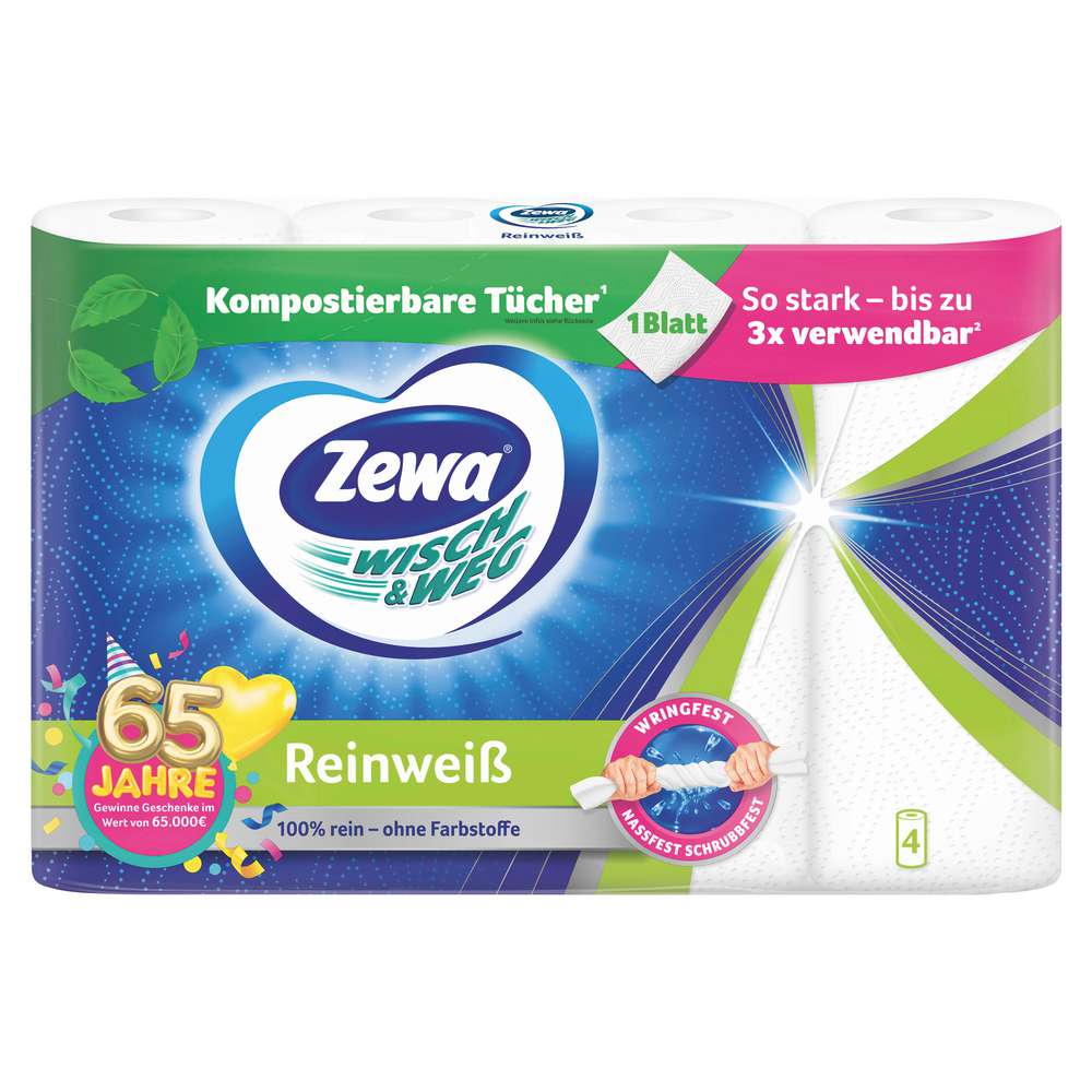 Produktabbildung Zewa Küchentücher Wisch & Weg, Reinweiss