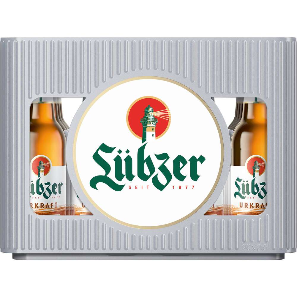 Produktabbildung Lübzer Bier, Urkraft, 6 % (20x 0,500 Liter)