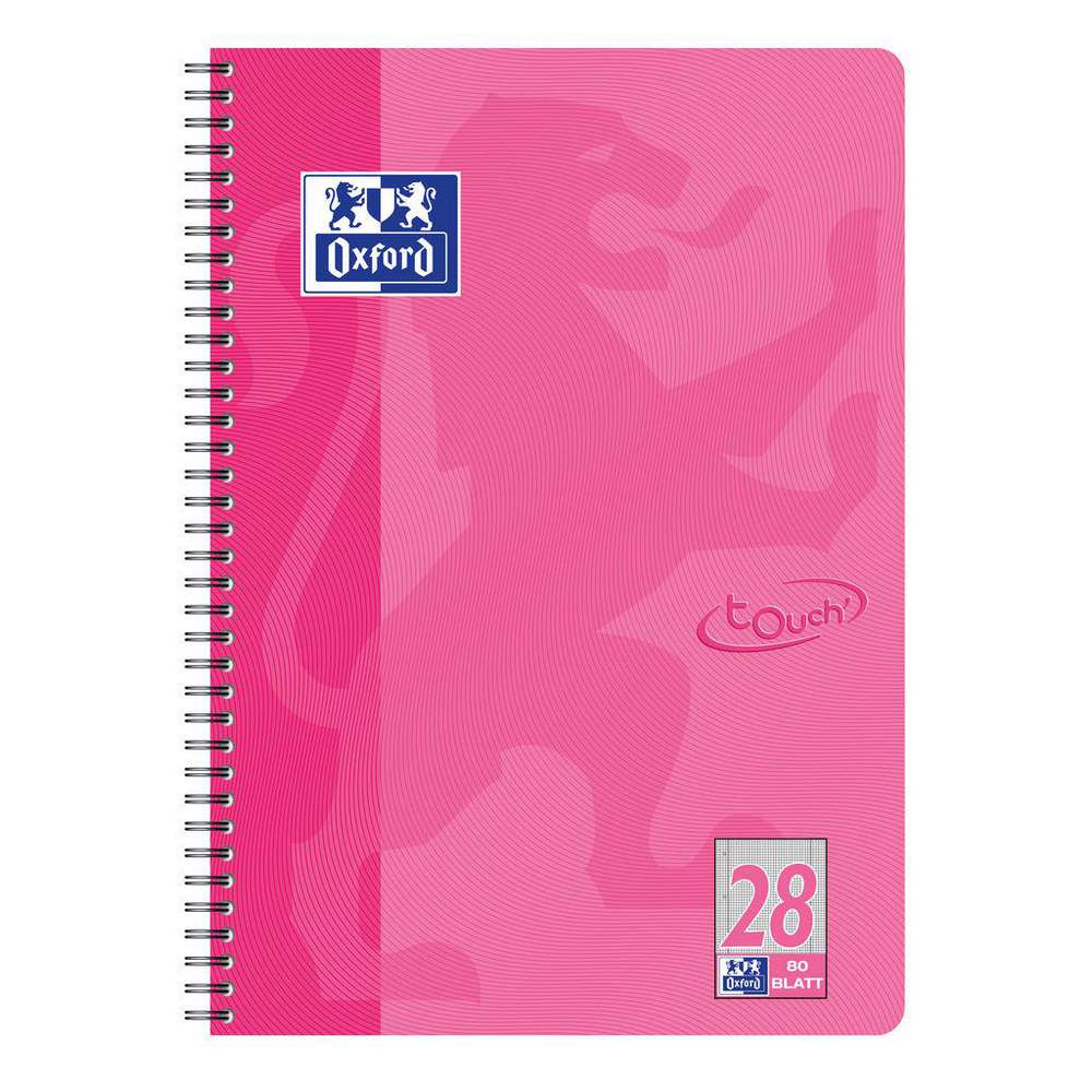 Produktabbildung Oxford Touch Collegeblock A4+ L28 rosa