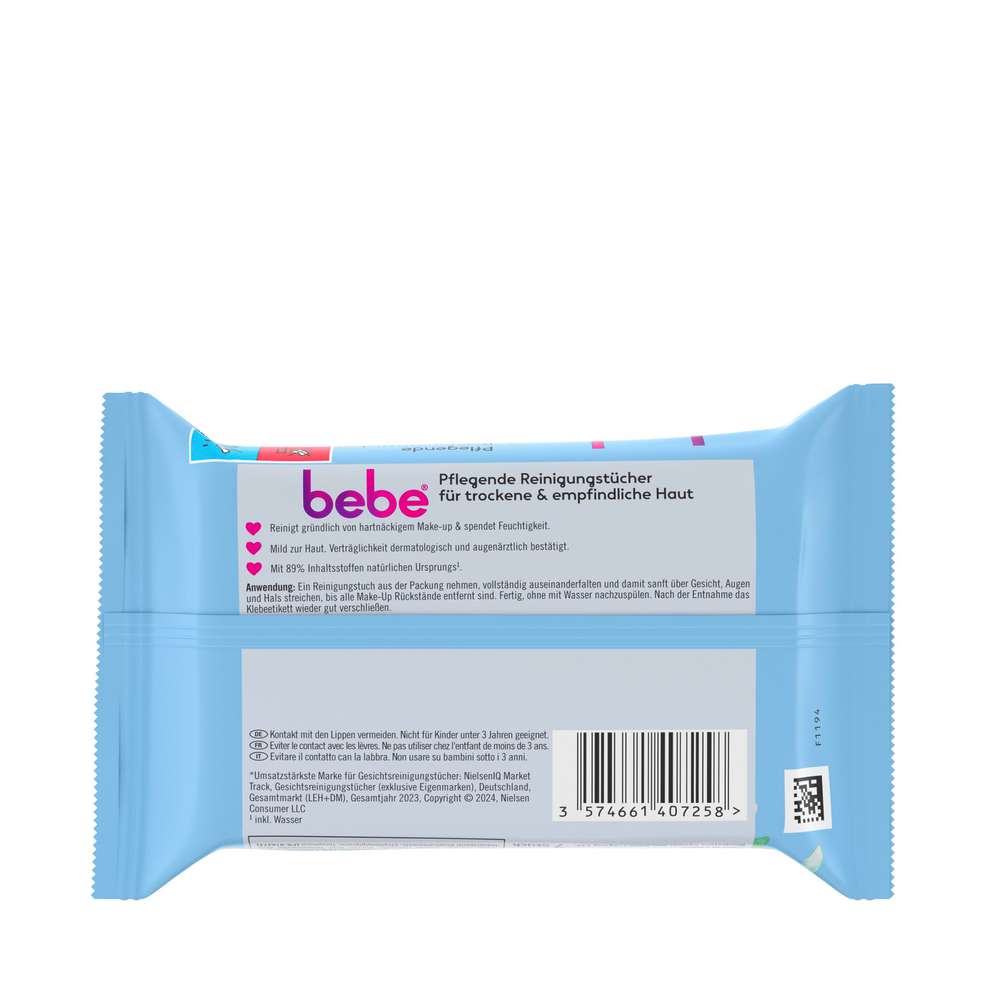 Produktabbildung Bebe Reinigungstücher weichgepflegt, 5 in 1