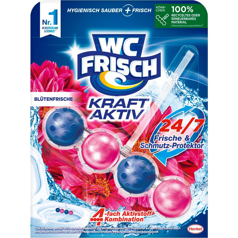 Produktabbildung WC Frisch WC Duftspüler Kraft-Aktiv, Blütenfrische