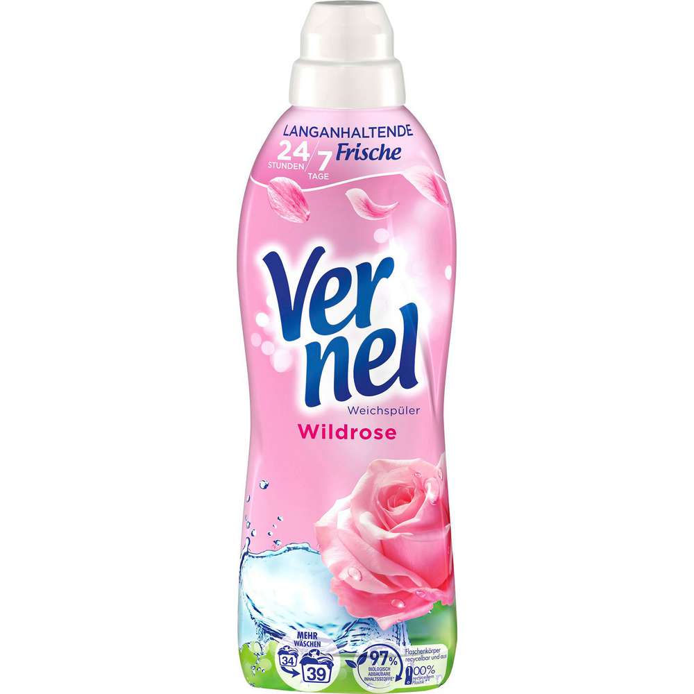 Produktabbildung Vernel Weichspüler Aroma Therapie, Wildrose