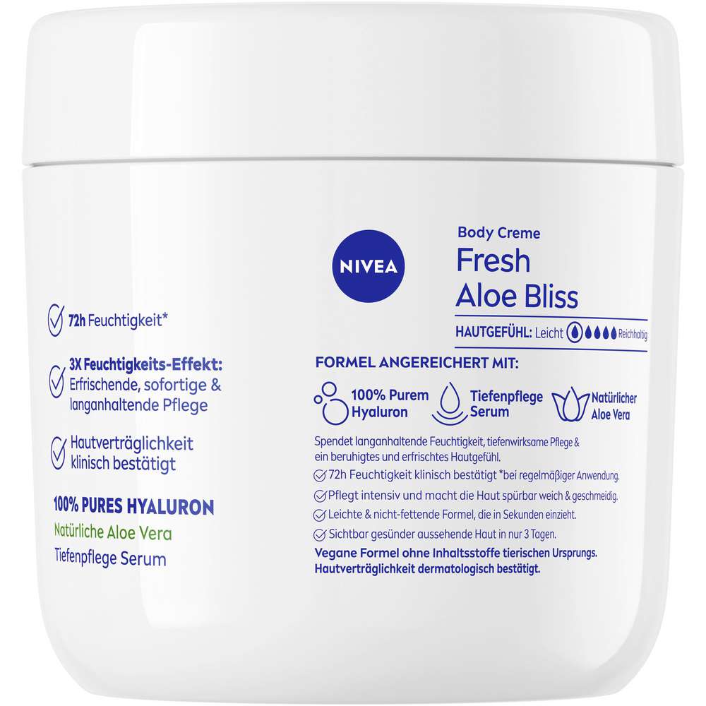 Produktabbildung Nivea Bodycreme, Fresh Aloe