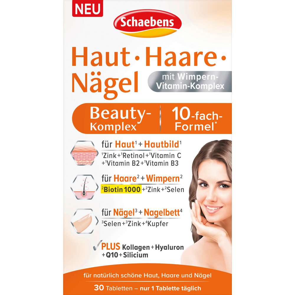 Produktabbildung Schaebens Haut/Haare/Nägel Beauty-Komplex, Tabletten