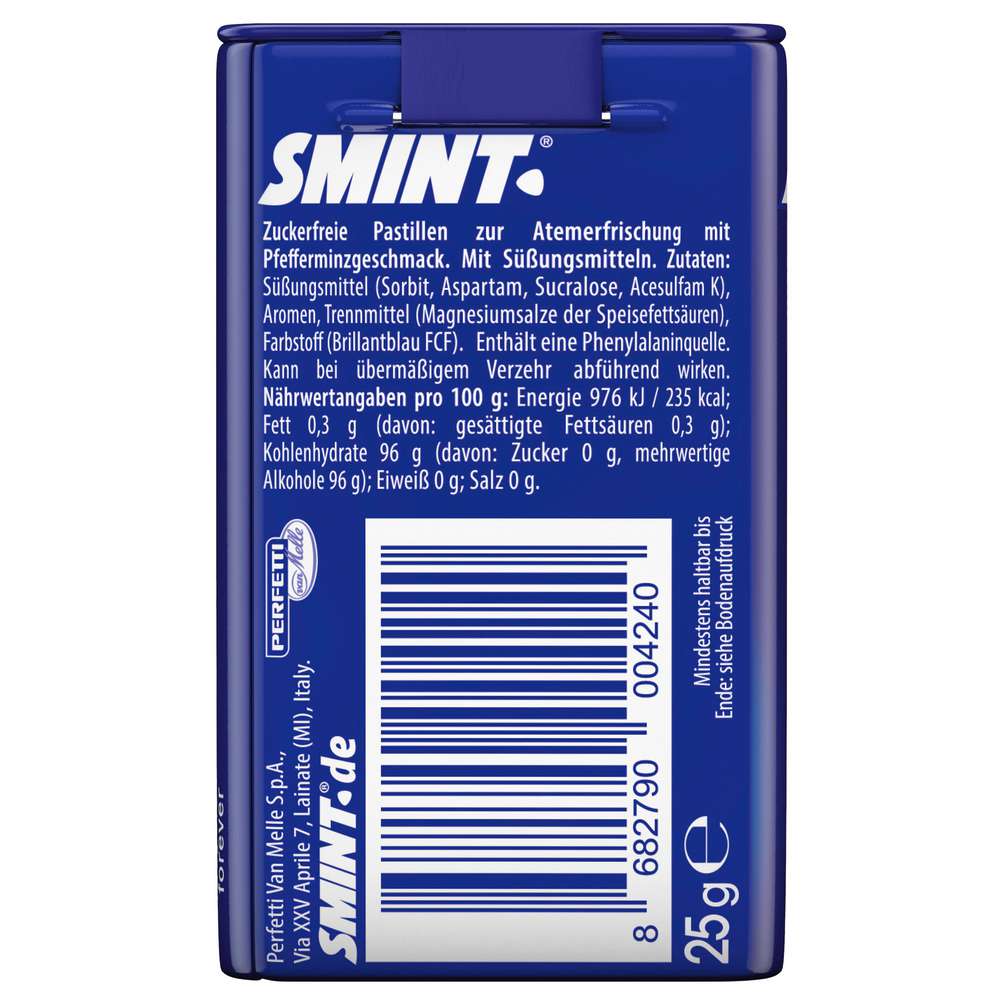 Produktabbildung Smint Peppermint Zuckerfrei