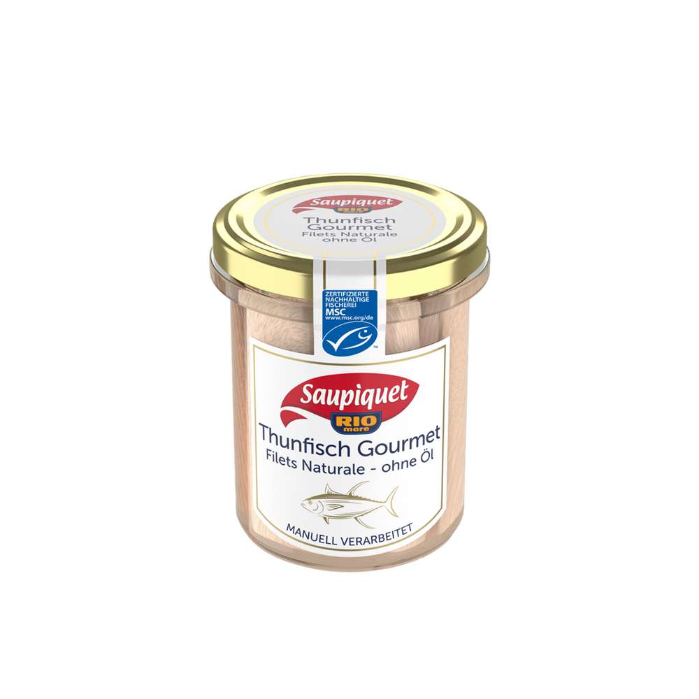 Produktabbildung Saupiquet Thunfischfilets Gourmet, Naturale ohne Öl