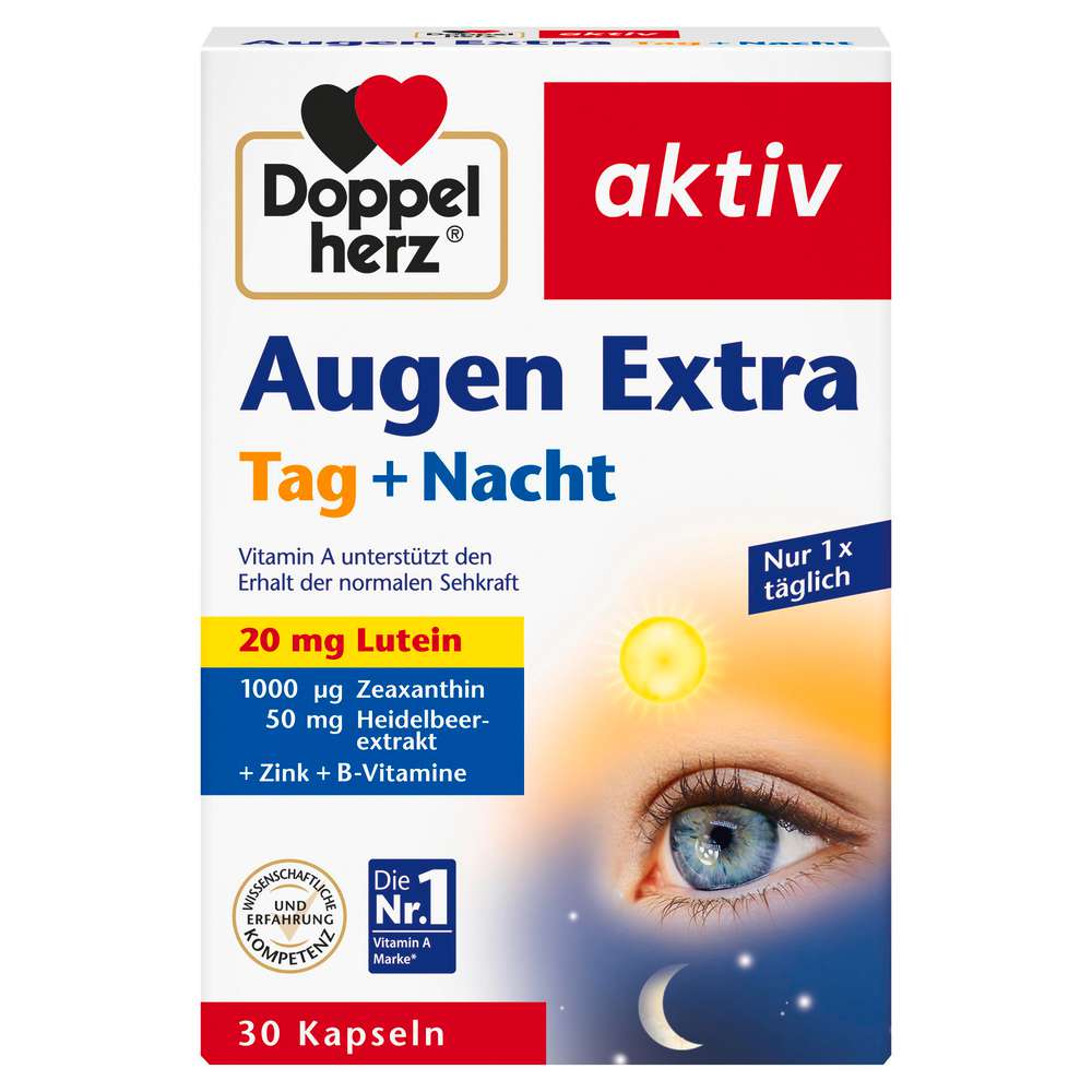 Produktabbildung Doppelherz Augen Extra Tag + Nacht Kapseln